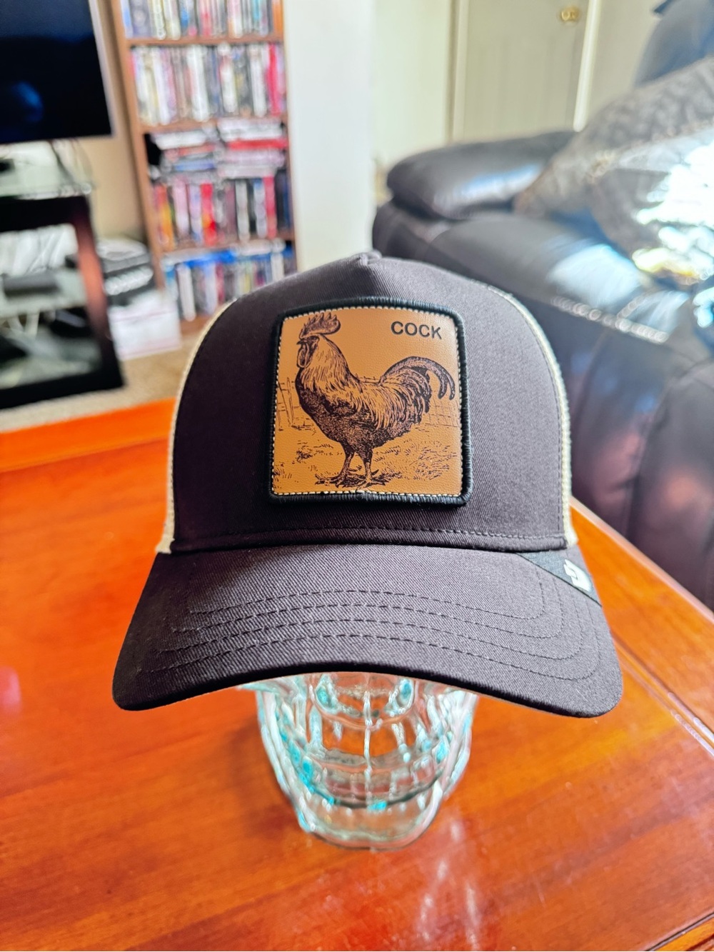 Goorin Bros. “LASER ENGRAVED ROOSTER” Trucker Hat. Mesh SnapBack NWT.